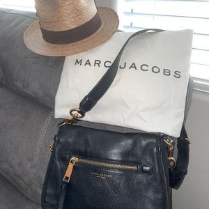 Authentic Marc Jacobs Black Empire City Messenger Crossbody Bag